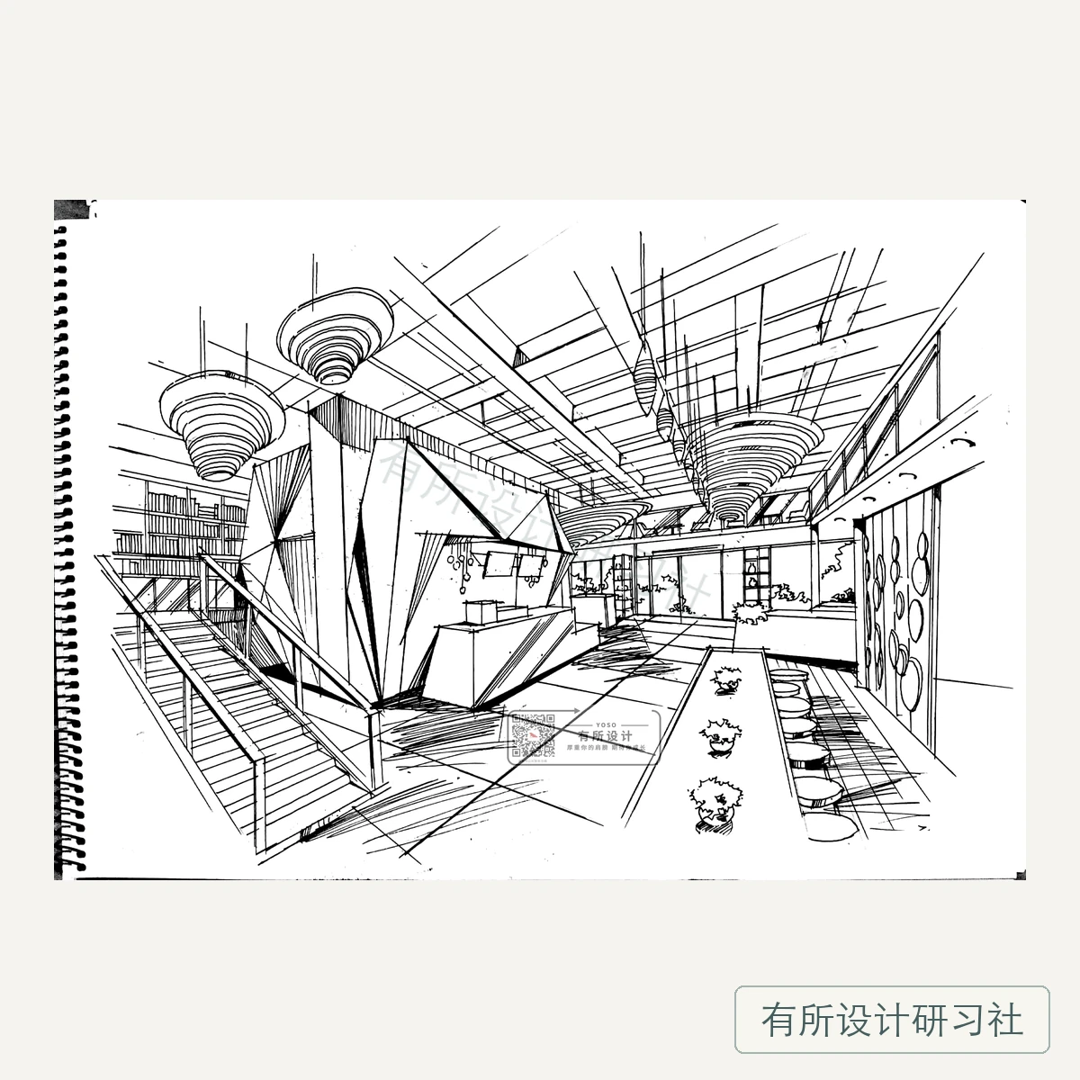 环艺学员手绘作品 2