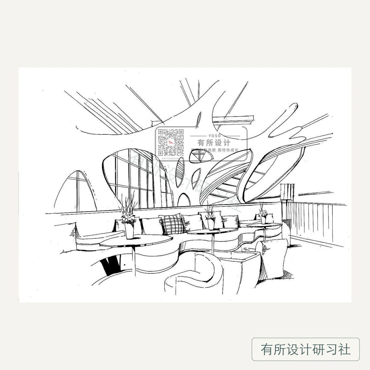 环艺学员手绘作品 6