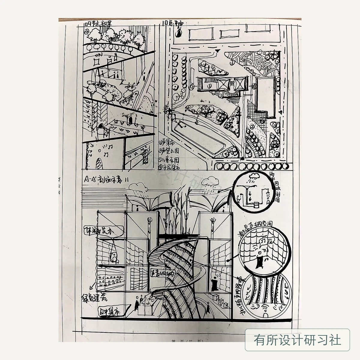 环艺学员手绘作品 15