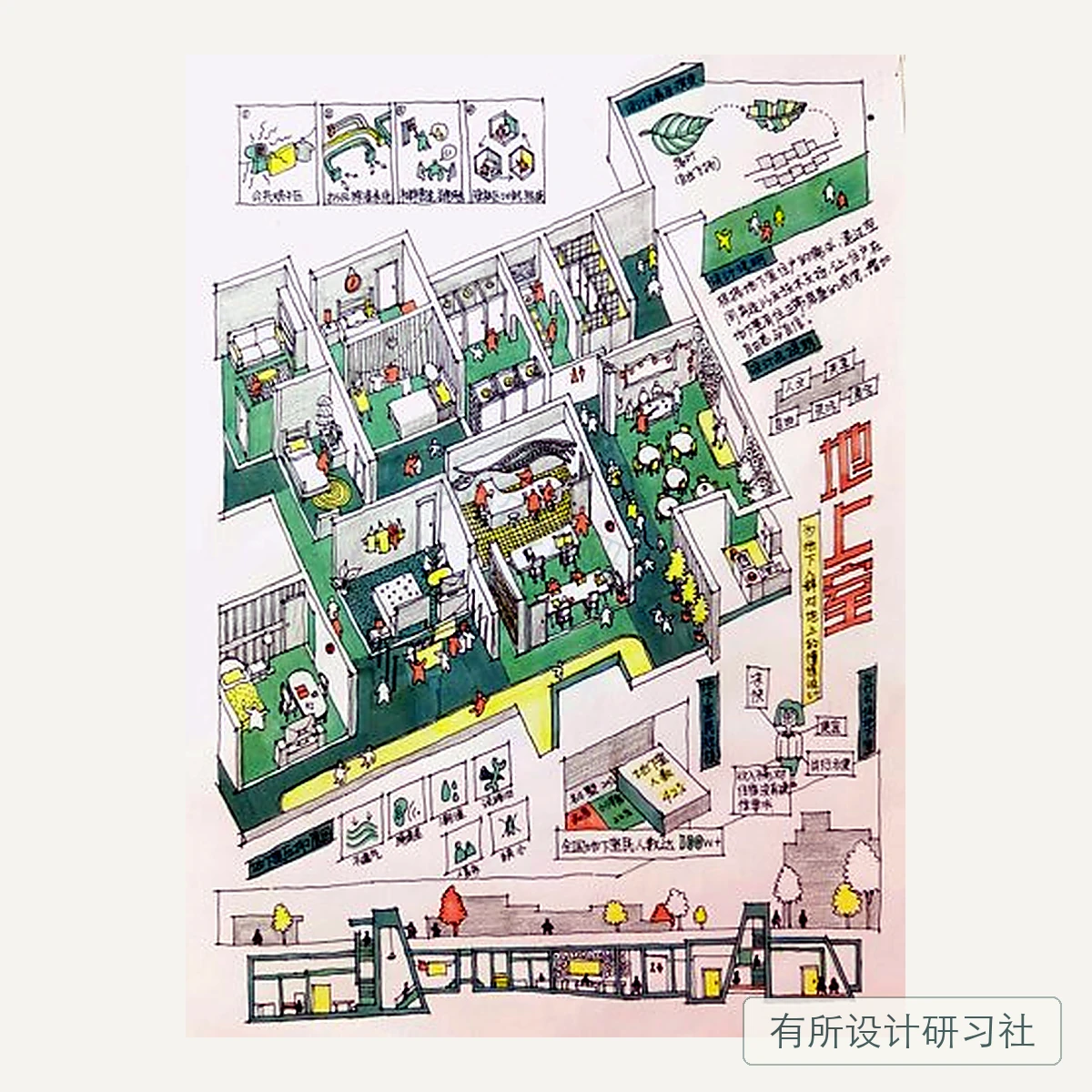 环艺学员手绘作品 28