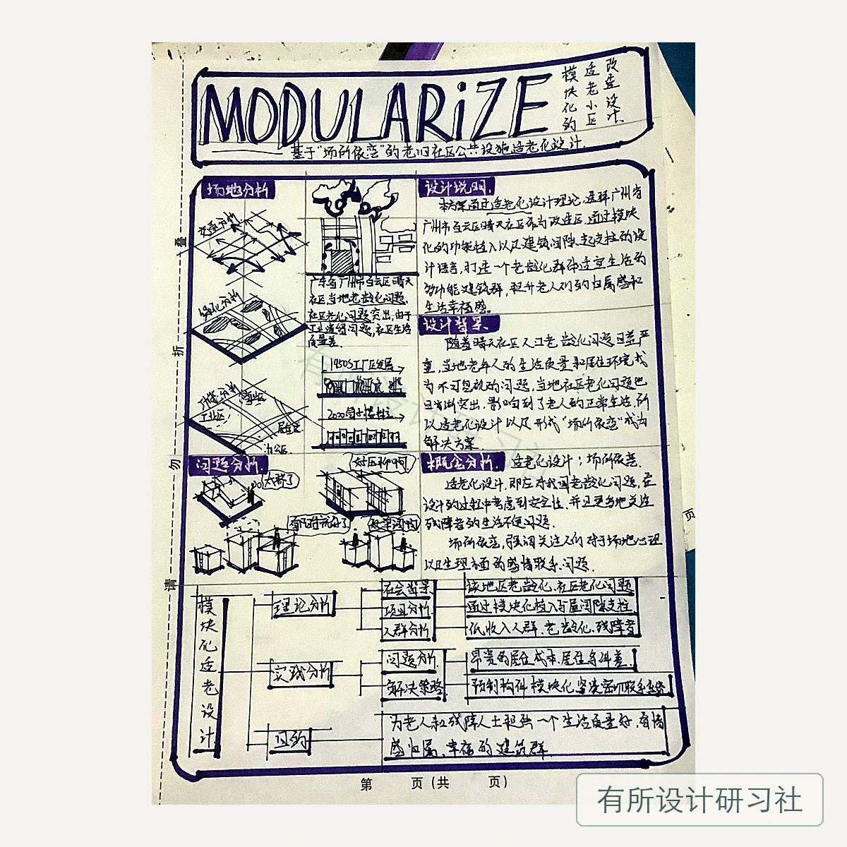 环艺学员手绘作品 42