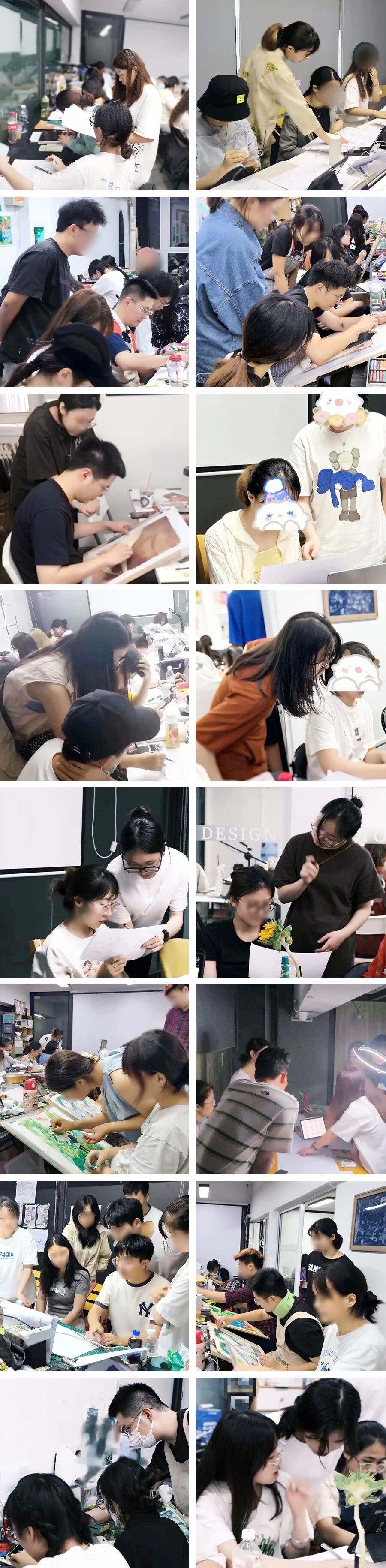 研岸老师在线下课堂辅导学生
